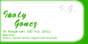 ipoly goncz business card